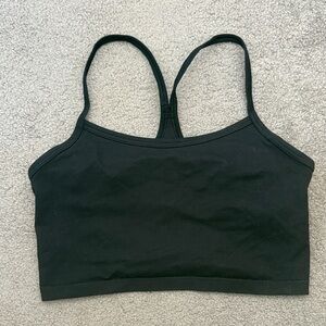 Offline by Aerie Black Racerback Crop Bralette - Women Athletics